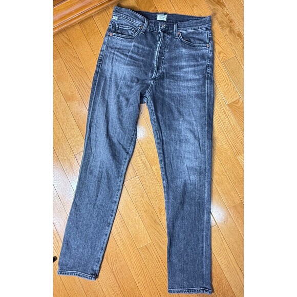 Citizens of Humanity Grey Olivia High Rise Slim Ankle Butten Fly Jeans 28 - Picture 10 of 12